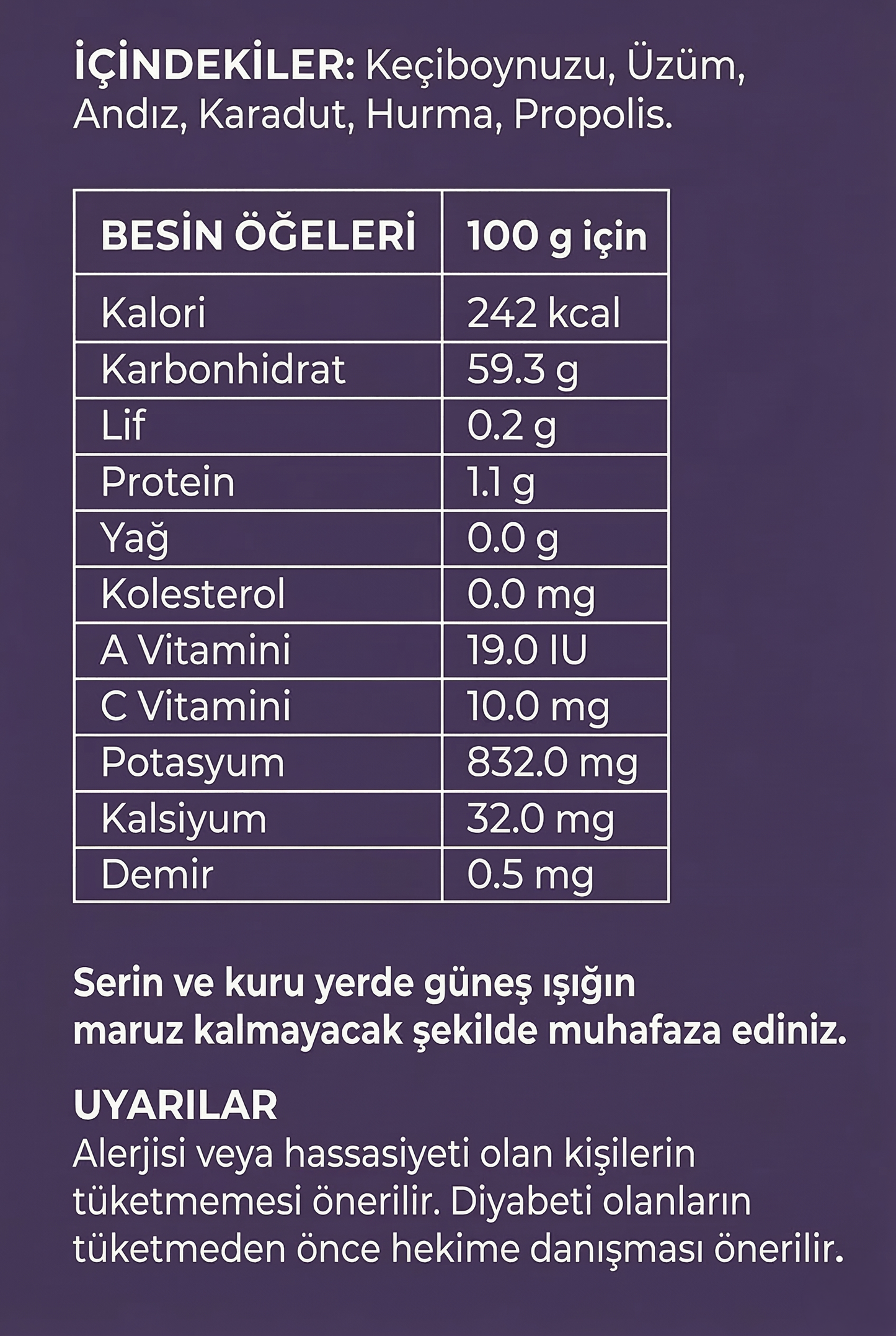 6lı Mix Pekmez İçindekiler 6lı Mix Pekmez İçindekiler