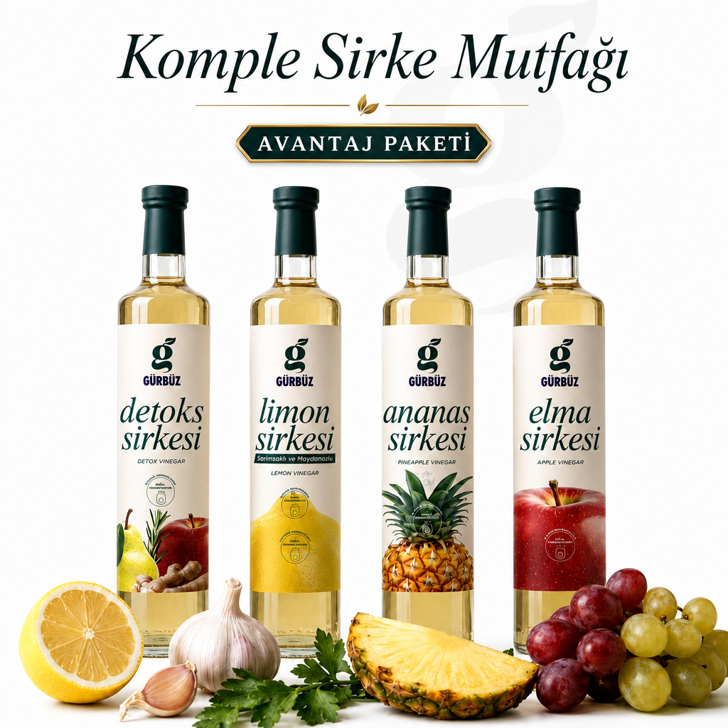 Komple Sirke Mutfağı 4’lü Seti Komple Sirke Mutfağı 4’lü Seti