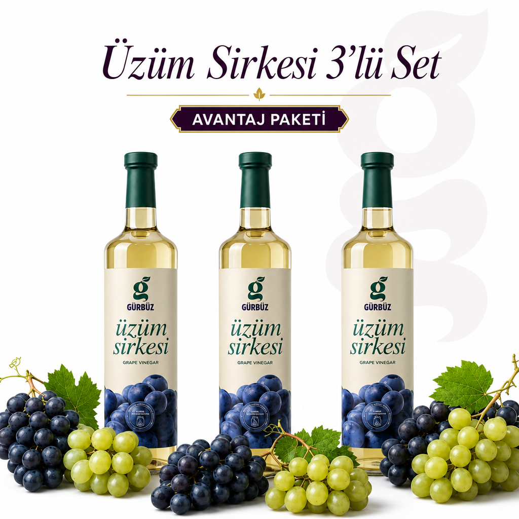 Üzüm Sirkesi 3’lü Avantaj Paketi Üzüm Sirkesi 3’lü Avantaj Paketi