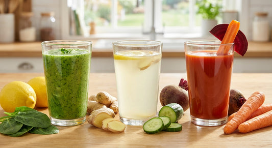 Sağlıklı ve Doğal Detoks İçecekleri Kompozisyonu