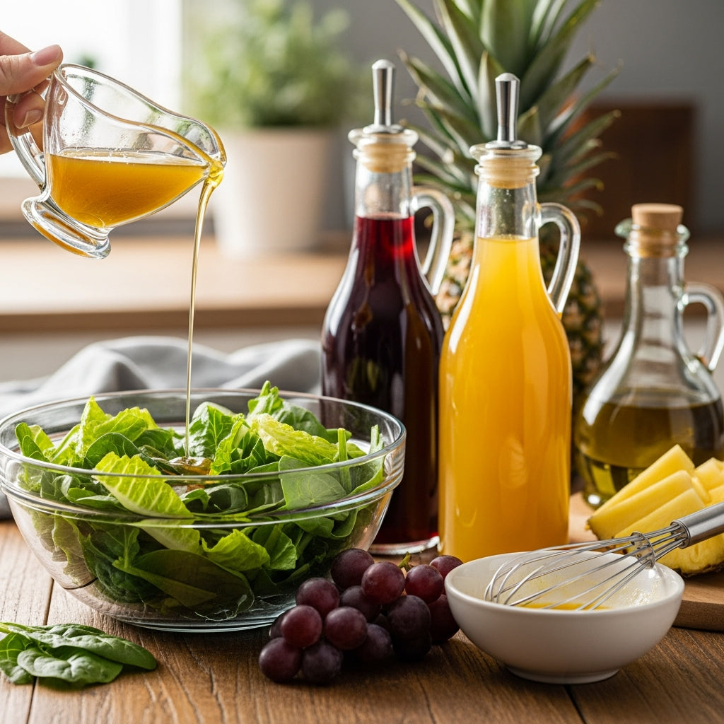 Sağlıklı ve Lezzetli Ev Yapımı Salata Sosu Hazırlığı