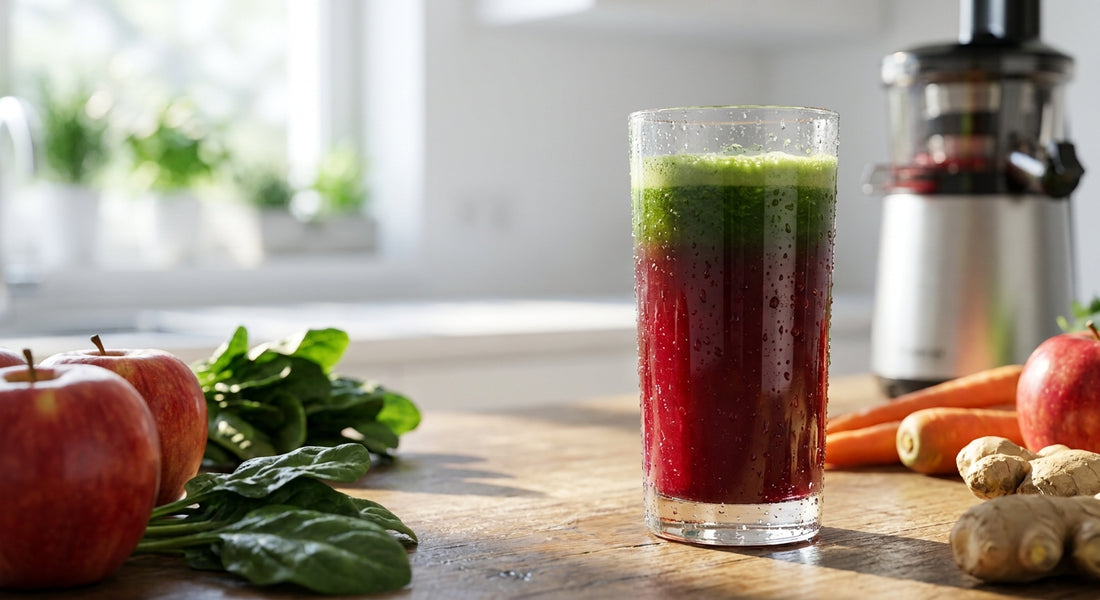 Sağlıklı Soğuk Sıkım Meyve Suyu ve Vitaminler
