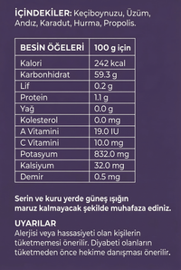 6lı Mix Pekmez İçindekiler