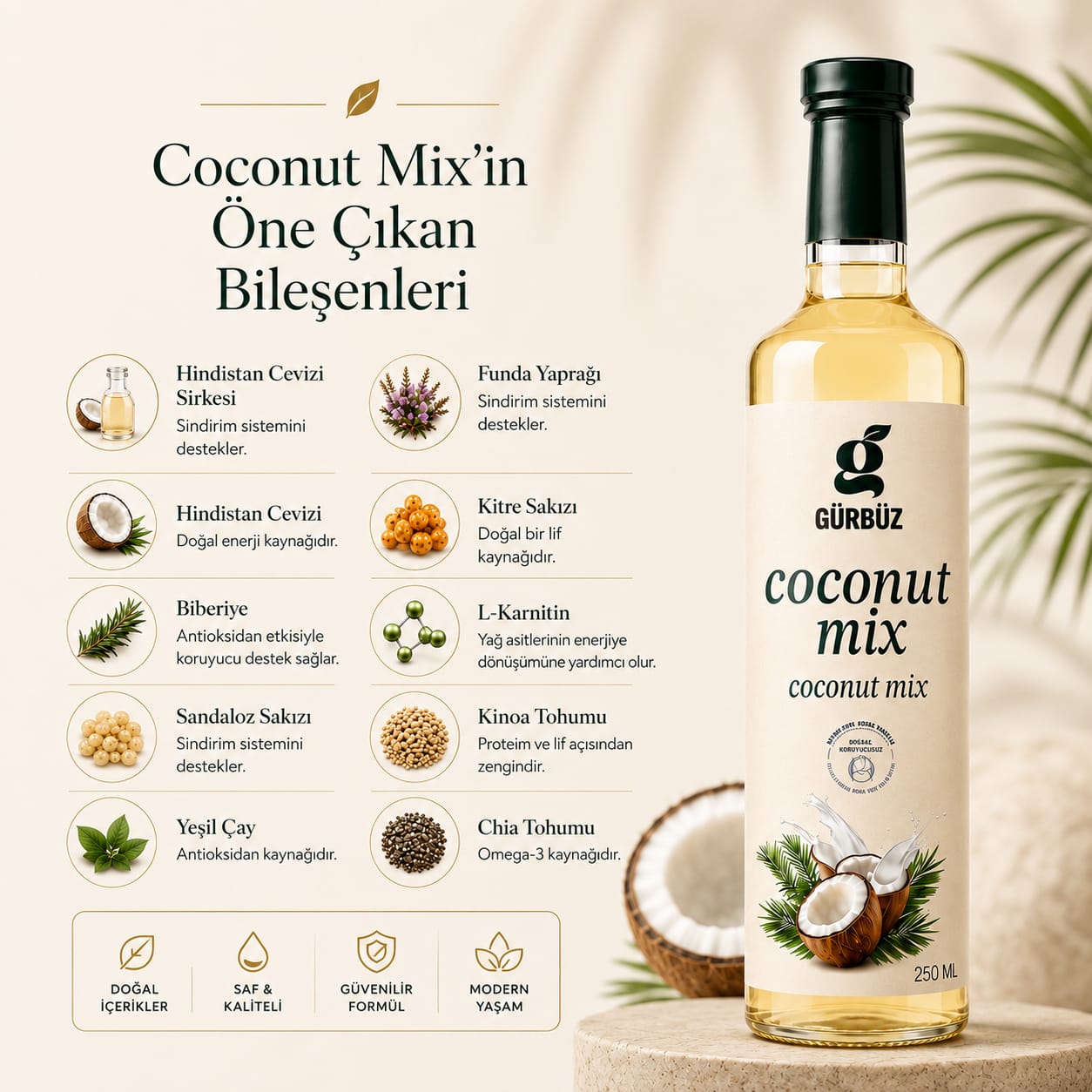Coconut Mix Öne Çıkan Özellikleri