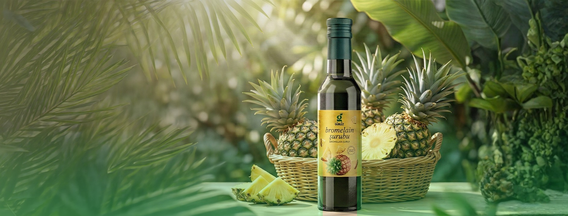 Gürbüzden Banner Bromelain Şurubu