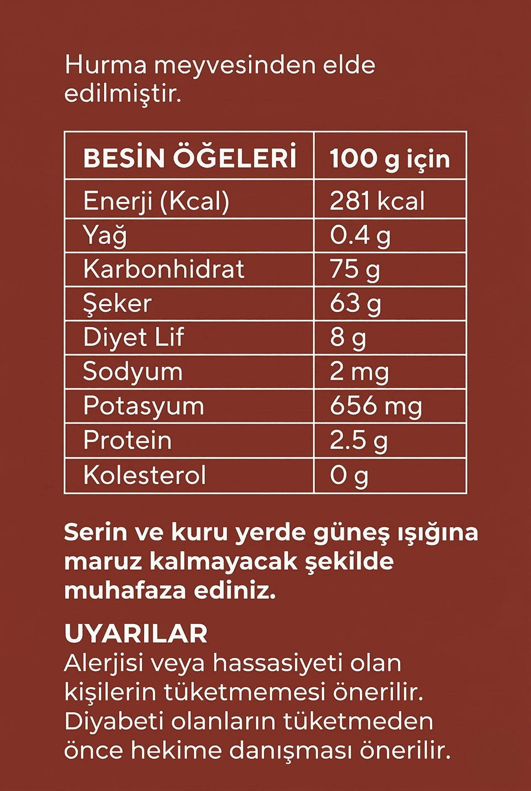 Hurma Özü İçindekiler