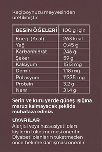 Keçiboynuzu Özü İçindekiler